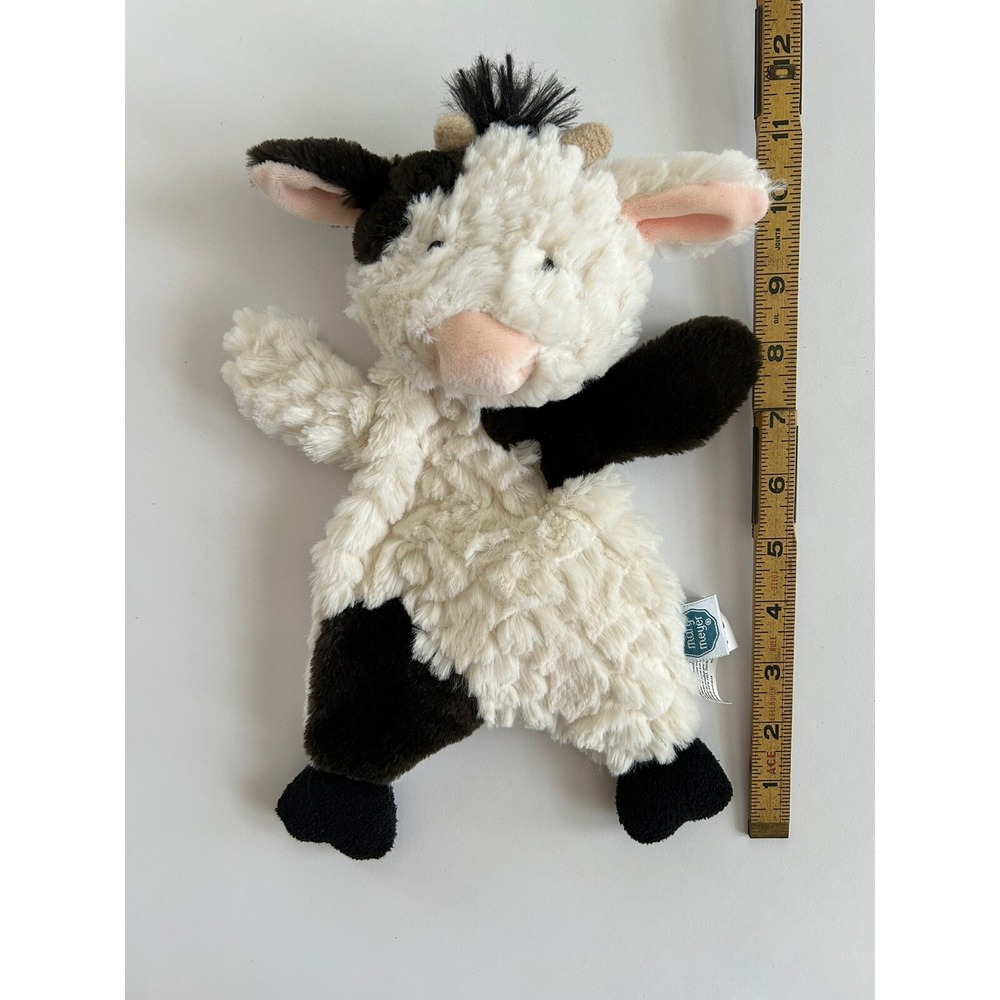 Mary Meyer  Clover Cow Lovey Plush Soother Black‎ & White with Pink  Nose